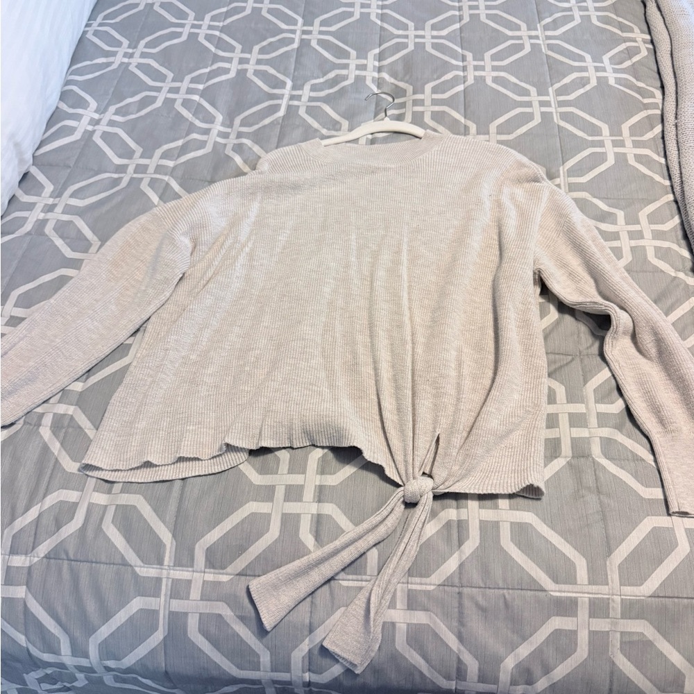 Abound Grey Ribbed Knit Sweater